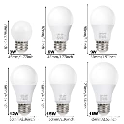 4PACK 220V LED Light Bulbs E27 Spotlights For home SMD2835 6W 9W 12W 15W 18W LED Lamp Saving Cold Warm White Bombilla Ampoule
