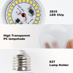 4PACK 220V LED Light Bulbs E27 Spotlights For home SMD2835 6W 9W 12W 15W 18W LED Lamp Saving Cold Warm White Bombilla Ampoule