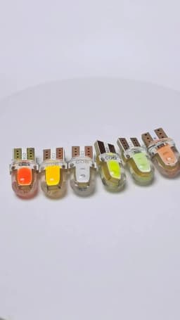 5/10/20PCS LED License Plate Light Bulb W5W T10 COB 4SMD Canbus Compatible White Auto Parking Clearance Lamp Bright Silica Wedge
