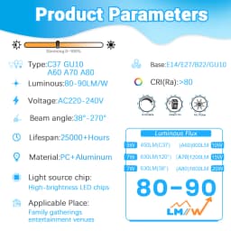 1-20pcs Dimmable GU10 E27 B22 E14 Led Spotlight 220V Warm Light 3000K 4000K Dimming Bulb Replace 50W Halogen Lamp Home Direction