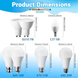 1-20pcs Dimmable GU10 E27 B22 E14 Led Spotlight 220V Warm Light 3000K 4000K Dimming Bulb Replace 50W Halogen Lamp Home Direction