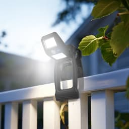 Rotatable Solar Clamp Light Motion Super Bright Outdoor Garden Lighting Portable Wall Lamp for Patio Yard Pathway Illumination