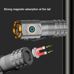 Mini Led Flashlight 18500 Ultra Powerful Led Torch 3 Core LED Tactical Flashlight 30000 High Power Lamp Outdoor Camping Fishing