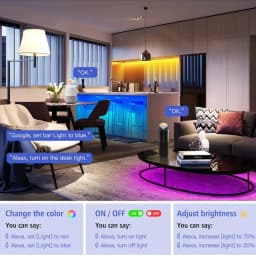Zigbee DC24V COB LED Strip Light 840leds/m 1-5M RGB High Density Flexible FOB COB Lights TV Bedroom Party DIY Decor Google Alexa