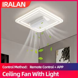 LED Sealing Ceiling Fan Light Invisible Bladeles Ceiling Lamp Remote Control Electric Fan with Light Living Room Bedroom Decor