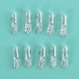 10Pcs 12V 1.2W T5 Glass Light Bulb Dashboard Instrument Panel Brake Light Bulbs Replacement DIY Lighting