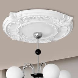 Split Medallion For Ceiling Light Chandelier Base Disc Round PU Decorative Ceiling Fan Lamp Cover Split Plate Elegant Trim