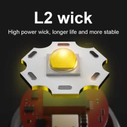 Professional Deep Diving 500M Flashlight 200000 LM IPX8 LED Scuba Flashlight Press Switch Exploration Torch Dive Torch Hand Lamp