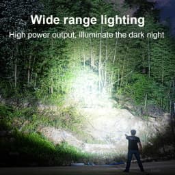 Professional Deep Diving 500M Flashlight 200000 LM IPX8 LED Scuba Flashlight Press Switch Exploration Torch Dive Torch Hand Lamp
