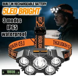 Powerful Portable Rechargeable Head Flashlight for Fishing Led Headlamp Nitecore Headlights Hunting Torch Hiking Front Lanterns