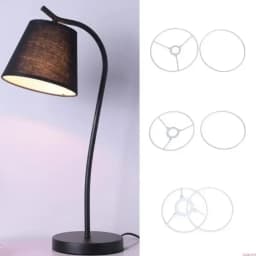 Professional Round Metal Drum Lamp Shade Rings Support Fitting DIY Ceiling Light Frame Fix Rings Round Metal Rings Hardware