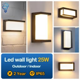 Led Outdoor Wall Light Ip65 Waterproof Wall Lamp Led Outdoor Lighting Porch Lights For Balcony Home Garden Light Bedroom 85-220V