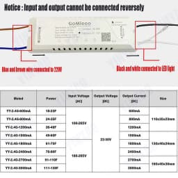 22-30V APP LED Driver GM-LXTM-F Two Lines 2 Color Intelligent Power Supply 600mA 800mA 1200mA 1500mA 1800mA 2400mA 2700mA 3000mA