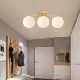Nordic Glass Wall Sconce Milky White Sphere G9 Bulb Gold Suitable For Bedroom Hallway Dressing Room Living Room Entryway Balcony