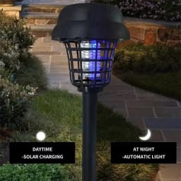 JOYINLED 2/4pcs Solar Bug Zapper Waterproof Outdoor Mosquito Zapper Mosquito Repellent Lamp for Indoor Outdoor Use Garden Patio