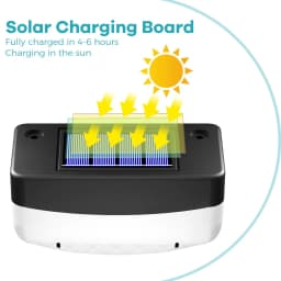 Solar Deck Lights Outdoor Waterproof LED Fence Lights Garden Step Lamp for Patio Stairs Railing Pathway Step