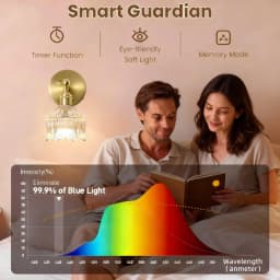 Retro Battery-Powered Wall Lamp, Rechargeable and Dimmable with 15 Colors, Remote Control, Glass Lampshade, Cordless Installation Lighting - Wireless Wall Lamp for Bedroom, Living Room, Hallway