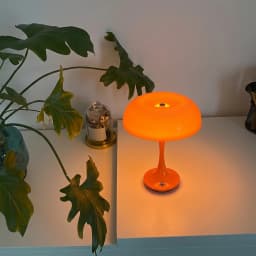 Mushroom Table Lamp Touch Control 3 Color Dimmable Cordless Rechargeable Plastic LED Night Light Adjustable Brightness Bedside