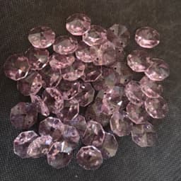 200pcs 14mm 2 hole Crystal Glass Octagon Beads For Chandeliers Parts Crystal Curtain Accessories Home Living Decoration