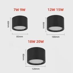 LED surface mounted tube light, circular ceiling light, hole free dimming sky flower light