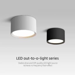 LED surface mounted tube light, circular ceiling light, hole free dimming sky flower light