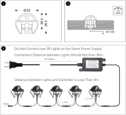 QACA Aluminum Led Deck Lights 10/16-Pack for Patio Led Deck Lighting Lamp for Outdoor Garden Fencing Porch Stairs Villa Decor