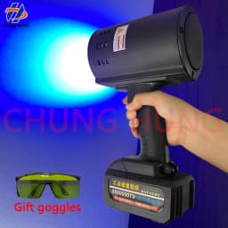 80W 130W 200W High-Intensity UV Flashlight 365nm Car Paint Inspection Lamp Accurate Detection of Surface Defects And Putty Spray