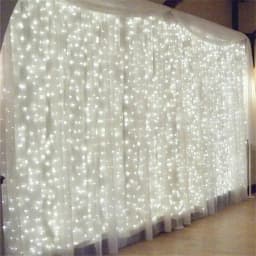 Battery LED Festoon Curtain Light String 8 Modes Garland Fairy Lights for Wedding Party Home Holiday Ramadan Room Decortation
