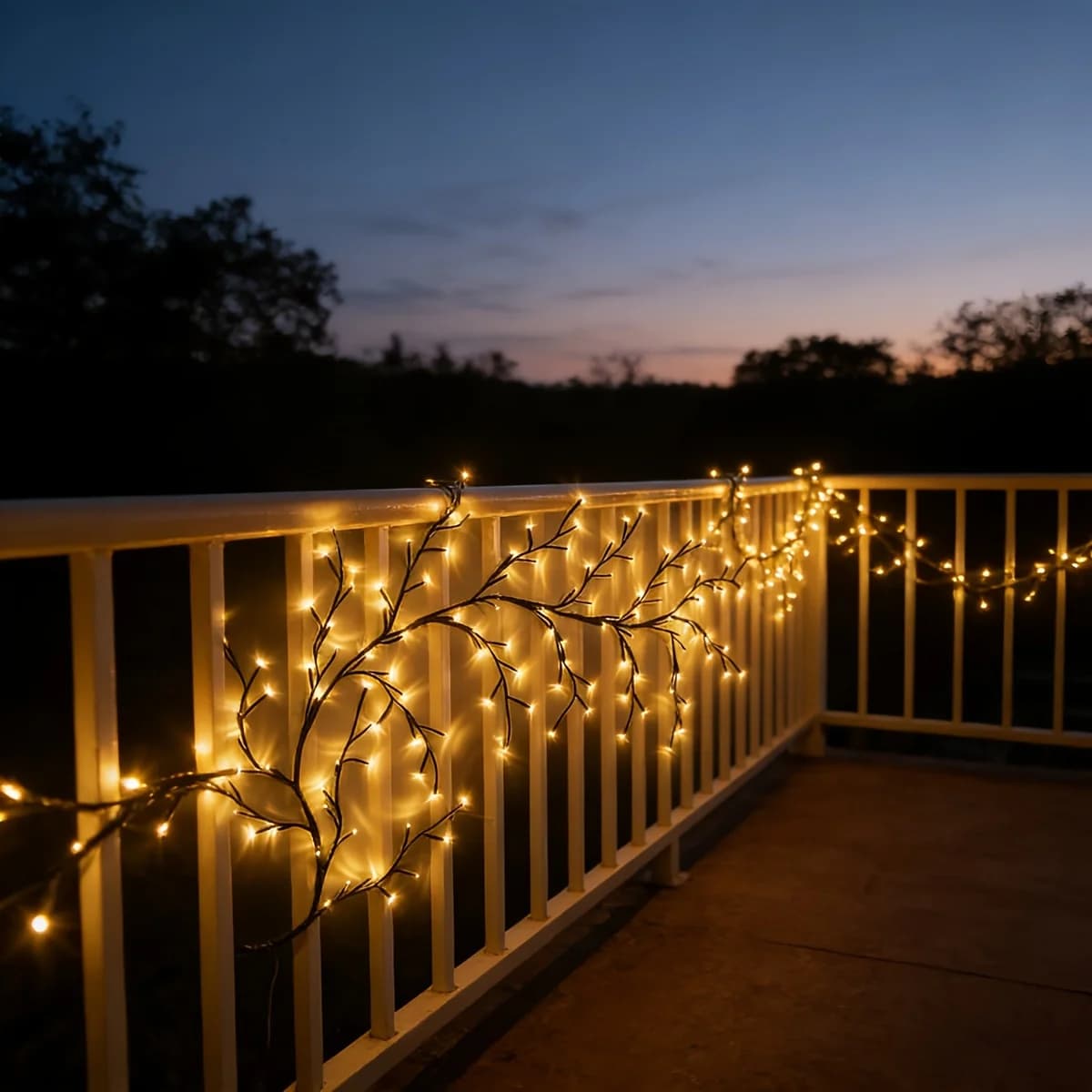 Artistic Sculptural Tree Branch String Lights, Adjustable Bendable LED Lights, Bohemian Garden Romantic Night Scene Ornament