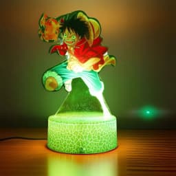 LED Night Light Anime Figure One Piece Luffy Zoro Figures Lamp PVC Action Collection Bedside Table Decoration Kid Christmas Gift