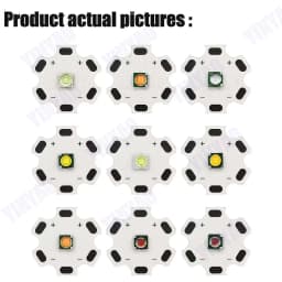 1Pcs High Power 3W LED Chip XPE 3535 SMD LED Lamp Bead White Warm White Red Green Blue Yellow With LED 12/14/16/20mm PCB