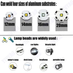 1Pcs High Power 3W LED Chip XPE 3535 SMD LED Lamp Bead White Warm White Red Green Blue Yellow With LED 12/14/16/20mm PCB