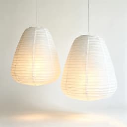 2Pack Vase Rice Paper Lampshade Wabi Sabi Japandi Hanging Ceiling Pendant Light Shade for Living Room Bedroom Home Decor