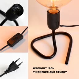 Retro Table Lamp E27 EU Plug Switch Desk Lamp Wood Night Light Fixture Vintage For Bedroom Decorations Bedside Lamp Room Decor