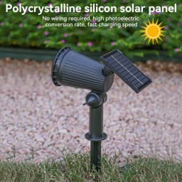 Outdoor LED Solar Spotlight Light 9LEDs Brightness Adjustable Spot Light IP65 Waterproof Garden Backyard Lawn Light Decotation