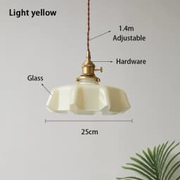 Cream-Style Glass Flower Skirt Dining Room Bedroom Bar Counter Chandelier Copper Lamp Head With Switch Ambient Lighting E27