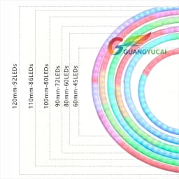 COB RGB DRL Halo Ring LED 60-120mm Chasing Color Angel Eyes for Car Motorcycle Changeable Lights Bluetooth WiFi App Control DC5V