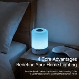 Night Light Clap Lamp Rechargeable Touch Bedroom Bedside Lamp Children's Sleep Lamp Long Battery Led Eyeshield Lamp Decorate