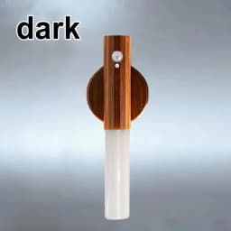 Indoor Wooden Wall Lamp Wardrobe Light Corridor Stairs Motion Sensor Night Light USB Rechargeable Magnetic LED Wall Light
