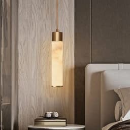 Retro-Style Imitation Marble Resin Dining Room Bedroom Pendant Light For Luxurious Restaurant Bar Area Ambient Lighting Fixture
