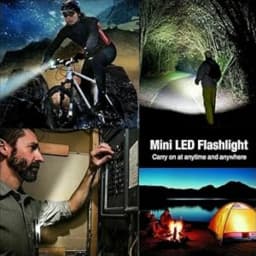 Led Flashlight Rechargeable USB Torch Mini Small Light With COB Flashlights Handheld Tiny Portable Pocket Keychain Flash Light