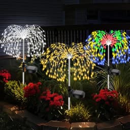 Garden Decor Solar Pathway Lights Outdoor Waterproof Firework Fairy Lights for Patio Lawn Yard Walkway Solar Outdoor Light