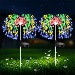 Garden Decor Solar Pathway Lights Outdoor Waterproof Firework Fairy Lights for Patio Lawn Yard Walkway Solar Outdoor Light