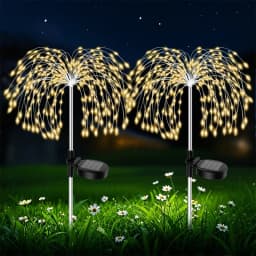 Garden Decor Solar Pathway Lights Outdoor Waterproof Firework Fairy Lights for Patio Lawn Yard Walkway Solar Outdoor Light