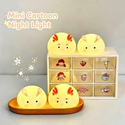 Mini Cute Bunny Night Light Cute Girly Heart Ornament Bedroom Ornament Sleeping Lamp Girl Birthday Gift Atmosphere Table Lamp