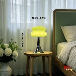 Murano Glass Stacked Ring Table Lamp Bauhaus Minimalist Bedside Lamp Decor Desk Light for Bedroom Dorm & Living Room