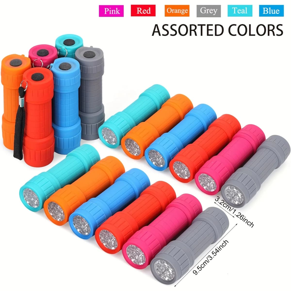 Mini Portable Flashlight Nine XPE Lamp Beads Strong Lighting Using 3*AAA Batteries Pocket Outdoor Emergency Torch Children Gifts