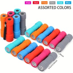 Mini Portable Flashlight Nine XPE Lamp Beads Strong Lighting Using 3*AAA Batteries Pocket Outdoor Emergency Torch Children Gifts