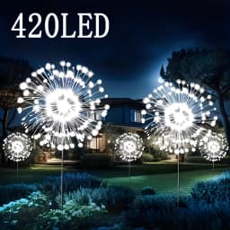 Solar Firework Ground Socket Lights Outdoor LED Lawn Fairy Lights Waterproof Garden Decor for Patio Pathway Yard Balcony
