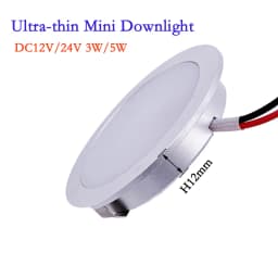 Ultra-Slim Mini LED Downlight 3W/5W Dimmable 12V/24V DC for RV Kitchens And Ceilings Recessed Spotlights 3000K 4000K 6000K 90RA